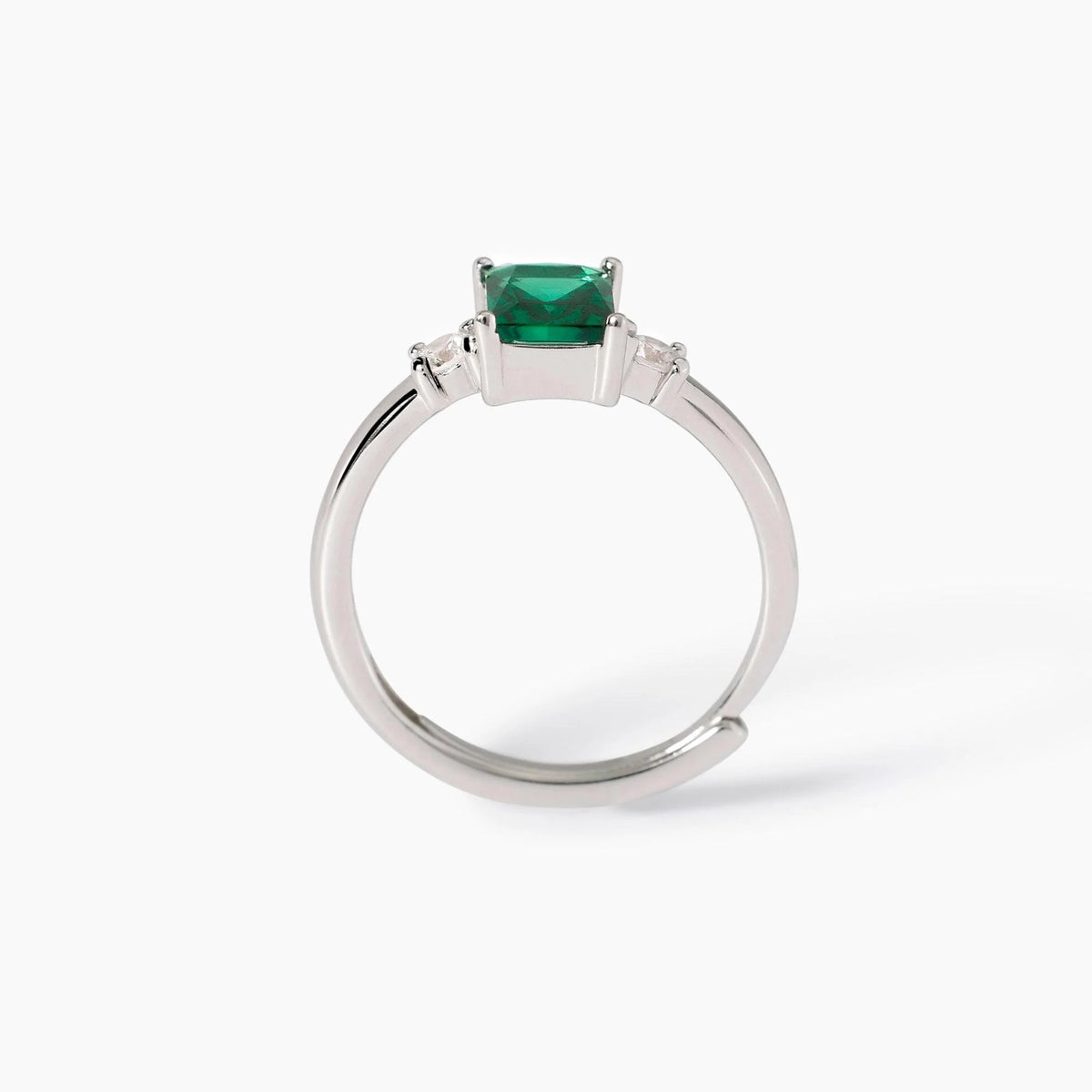Anello Smeraldo e Zirconi