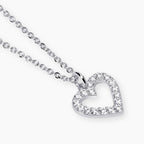 Girocollo con Cuore e Diamanti Lab-Grown 0,01 Carati – Mabina Gioielli