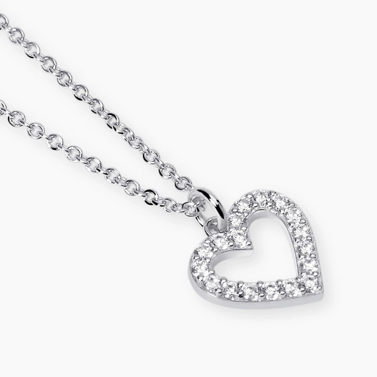 Girocollo con Cuore e Diamanti Lab-Grown 0,01 Carati – Mabina Gioielli