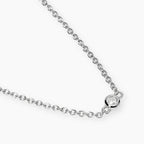 Collana Punto Luce Tondo in Diamante Lab-Grown 0,03ct – Mabina Gioielli