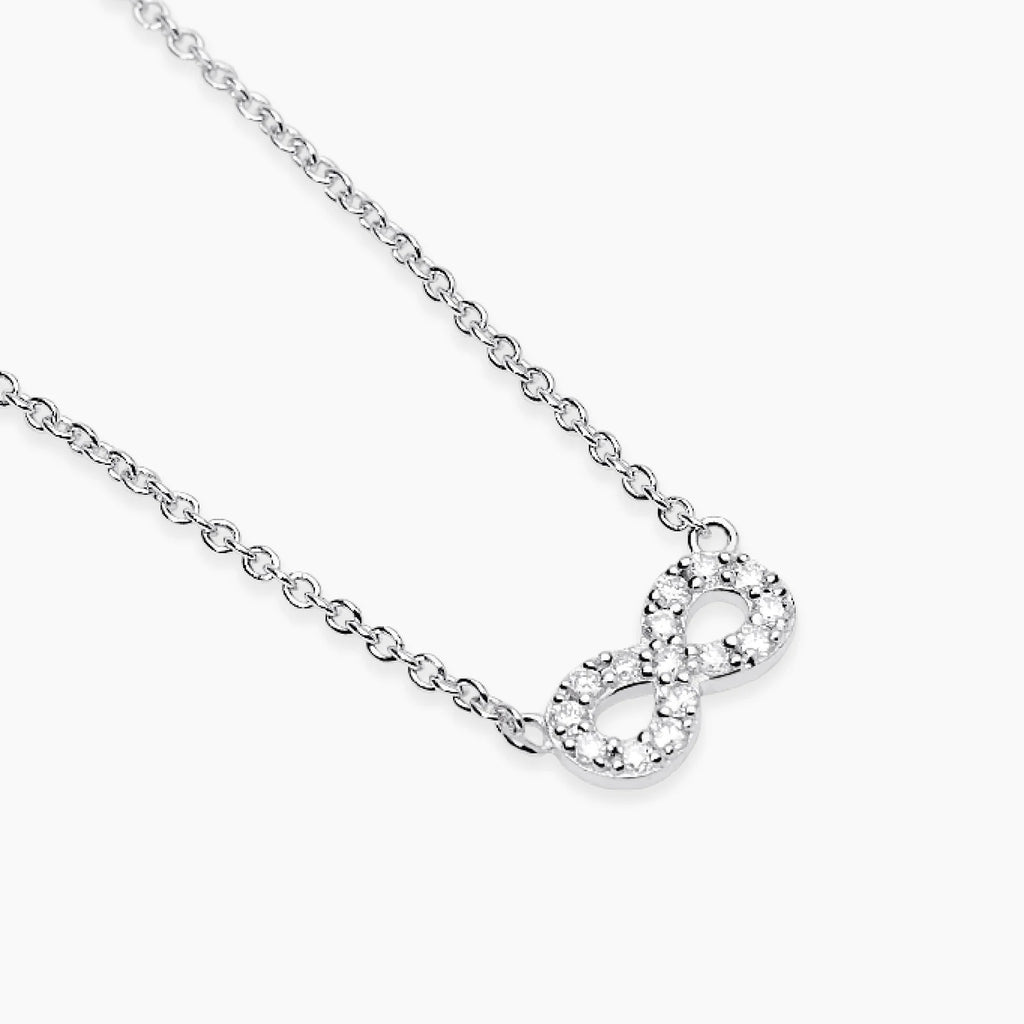 Girocollo con Simbolo Infinito e Diamanti Lab-Grown – Mabina Gioielli