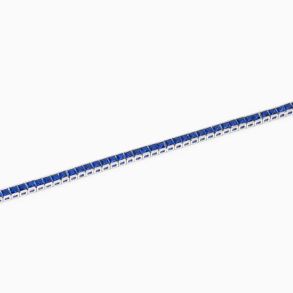 Mabina Bracciale Tennis Uomo Zaffiri Sintetici