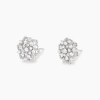 Orecchini Fiore in Argento con Zirconi