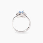 Anello Vittoria Cuore Acquamarina
