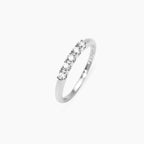 Anello con Diamanti Lab Grown 0,25 Carati in Argento: Luce Contemporanea e Sostenibile