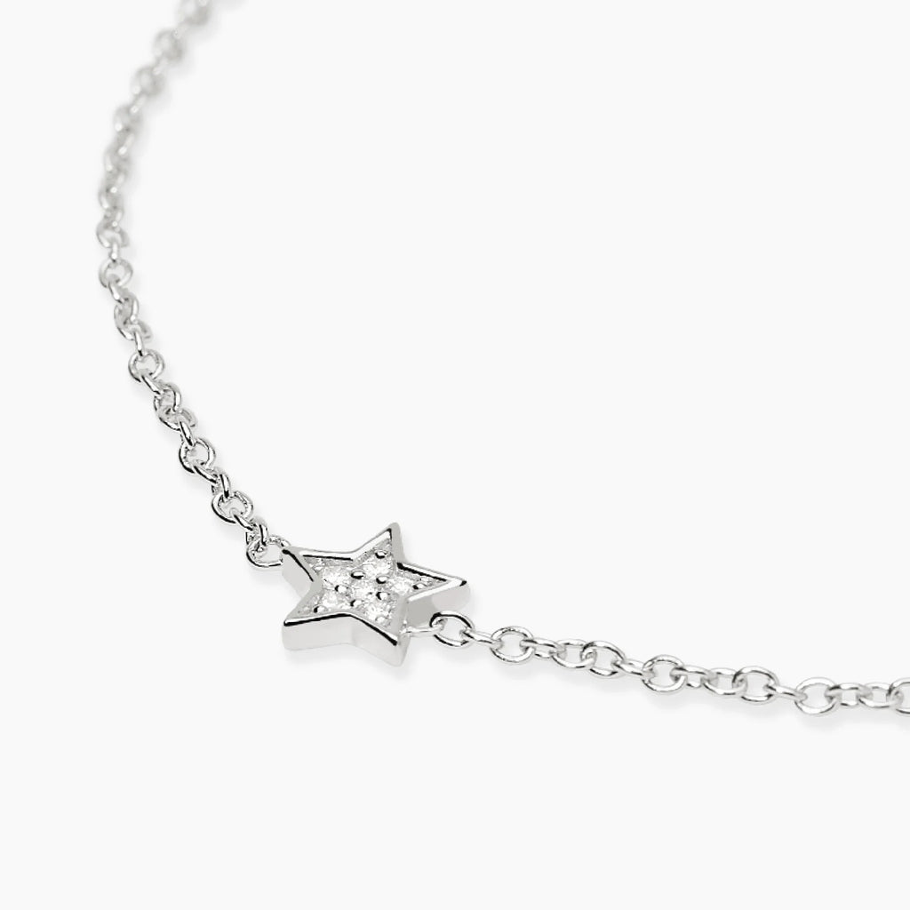 Bracciale con Stella in Diamanti Lab-Grown 0,009ct – Mabina Gioielli