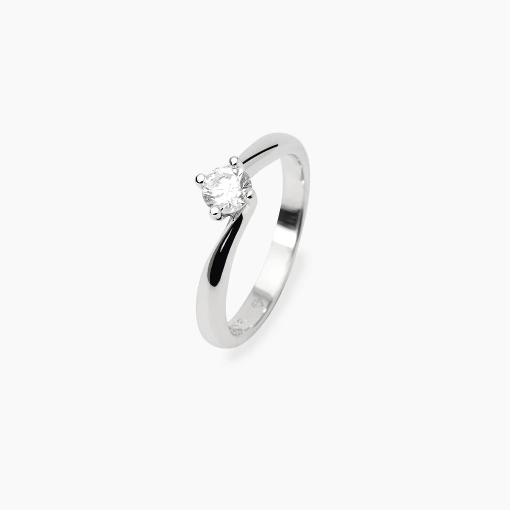 Anello Solitario Mabina con Diamante Lab-Grown: Eleganza Sostenibile e Luce Pura
