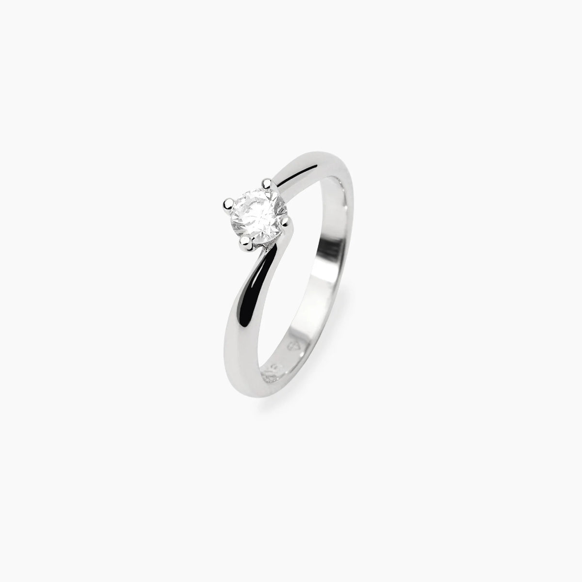 Anello Solitario Mabina con Diamante Lab-Grown: Eleganza Sostenibile e Luce Pura
