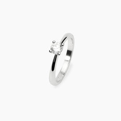 Anello Solitario con Diamante Lab-Grown Mabina: Luce Sostenibile e Design Classico