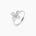 Anello Fiore Zirconi in Argento