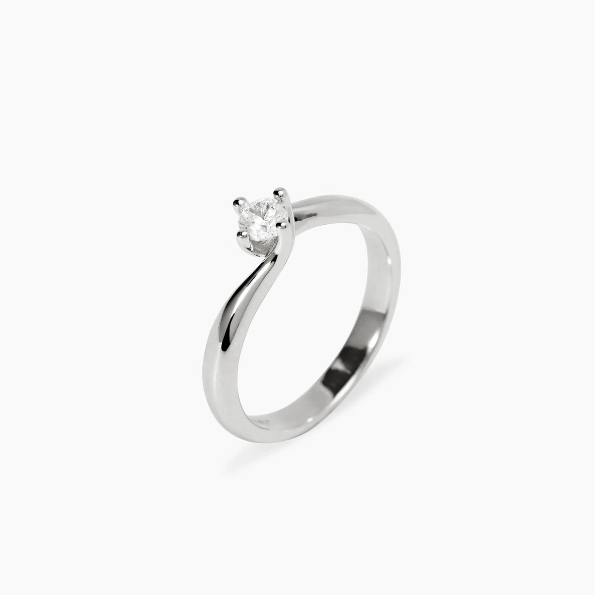 Anello Solitario con Diamante Lab-Grown Mabina