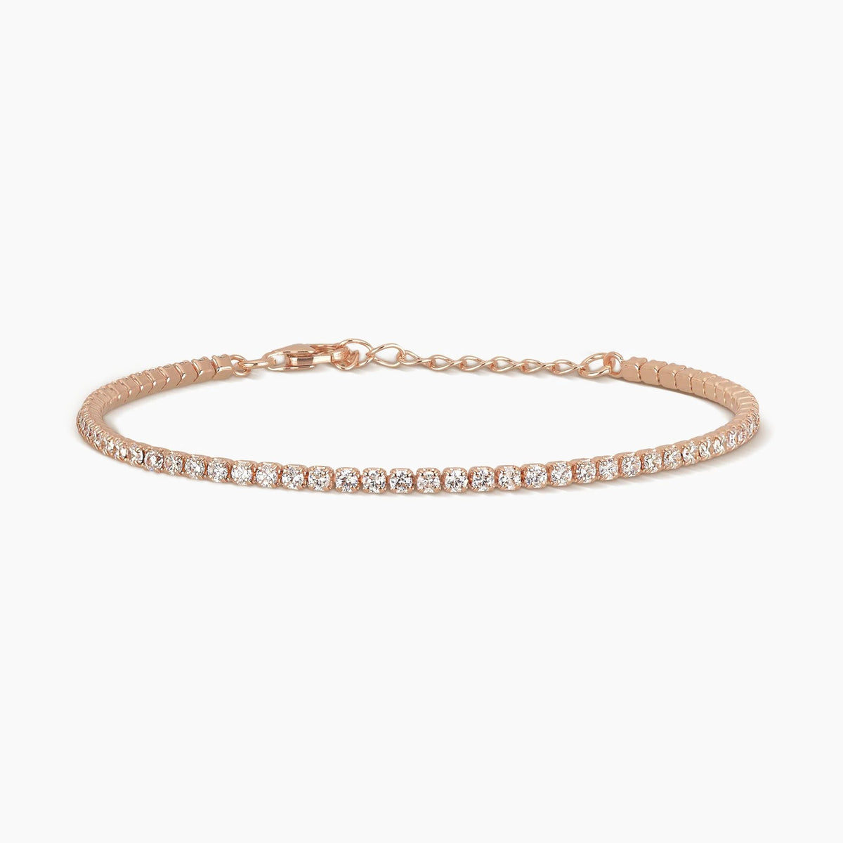 Mabina Bracciale Tennis Oro Rosa e Zirconi