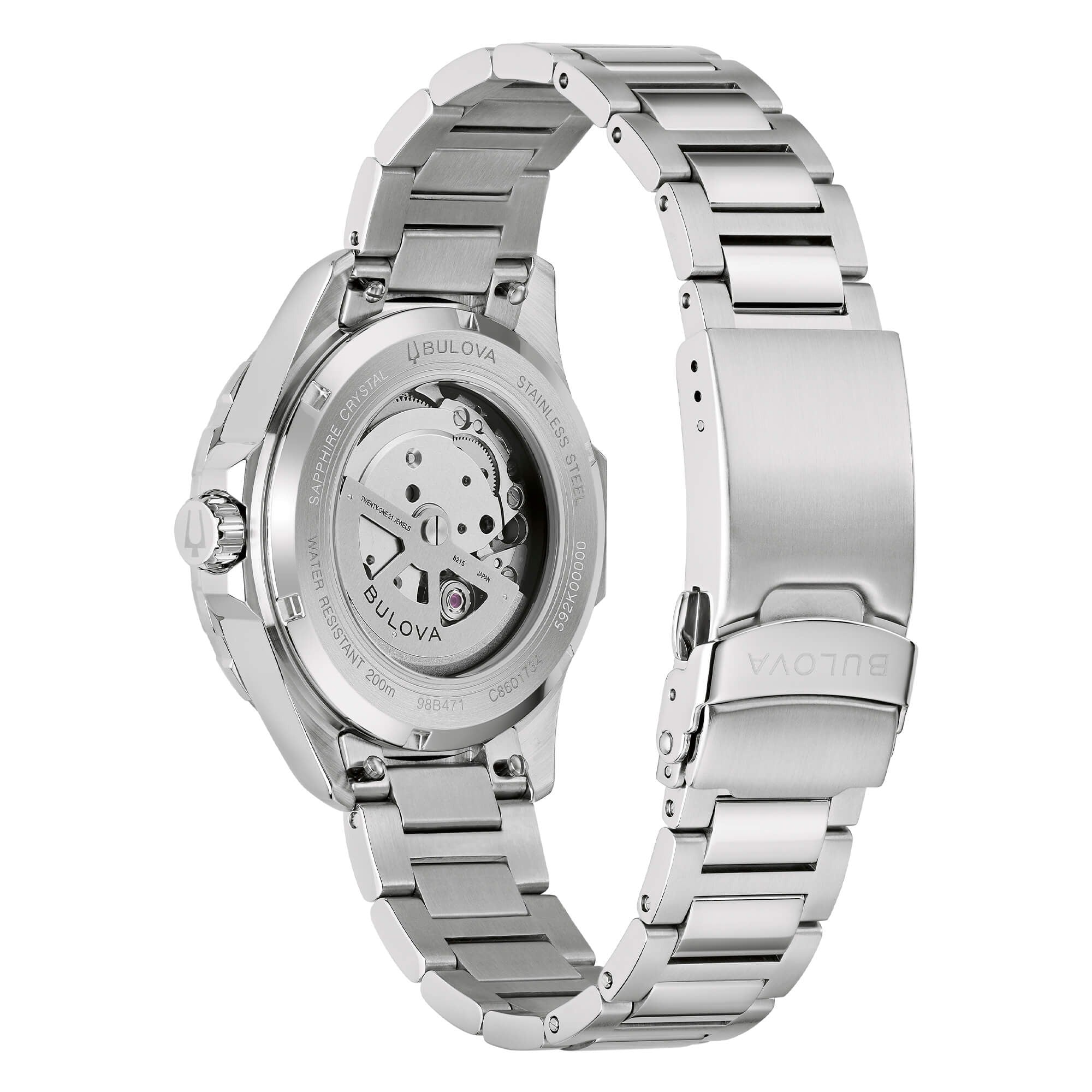 Orologio Bulova Marine Star Automatico Verde Acciaio 98B471