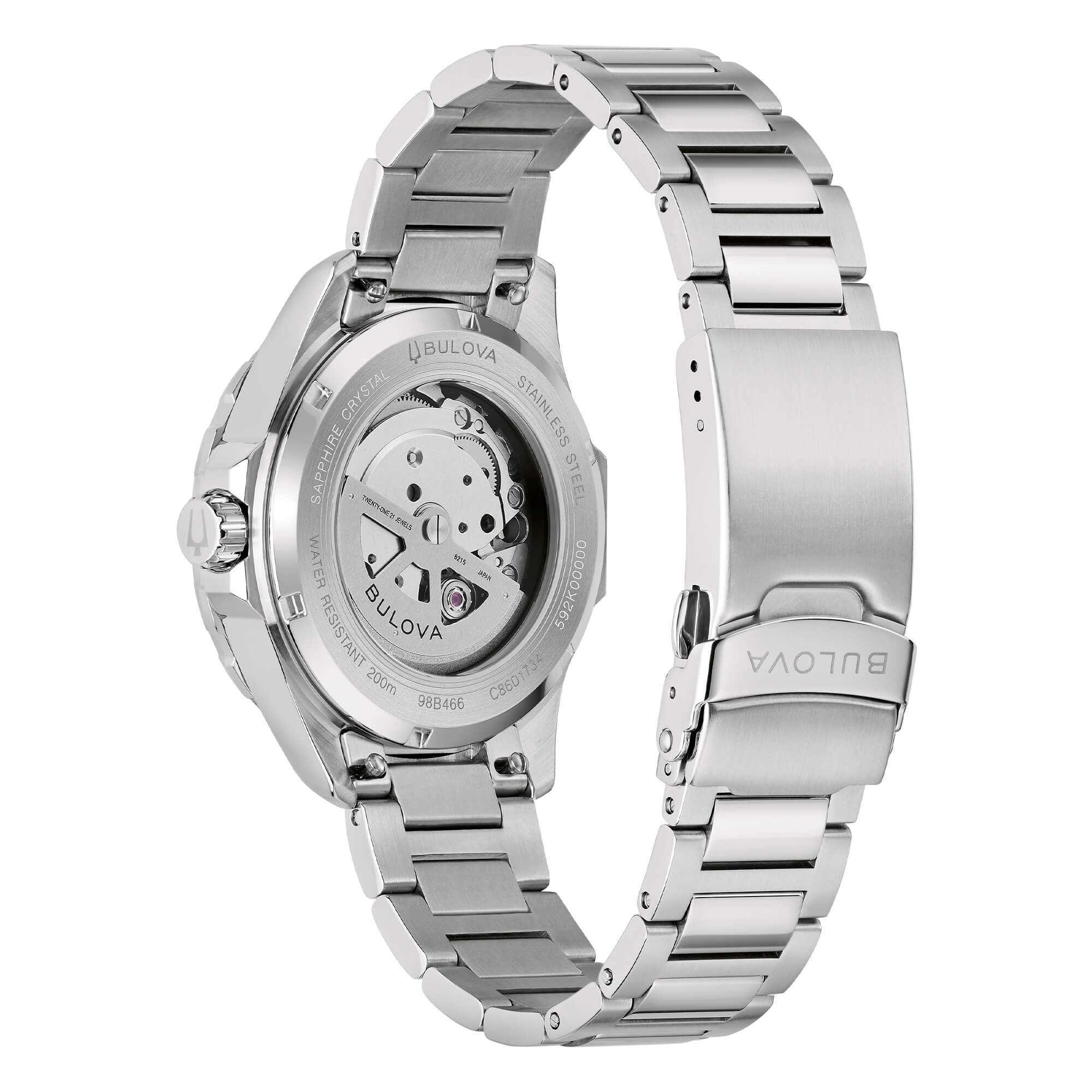 Orologio Automatico Uomo Bulova Marine Star Blu 98B466