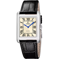 Orologio Uomo Festina On The Square Cassa Quadrata con Cinturino in Pelle