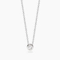 Girocollo con Punto Luce Tondo in Diamante Lab-Grown 0,14 Carati Mabina 553806