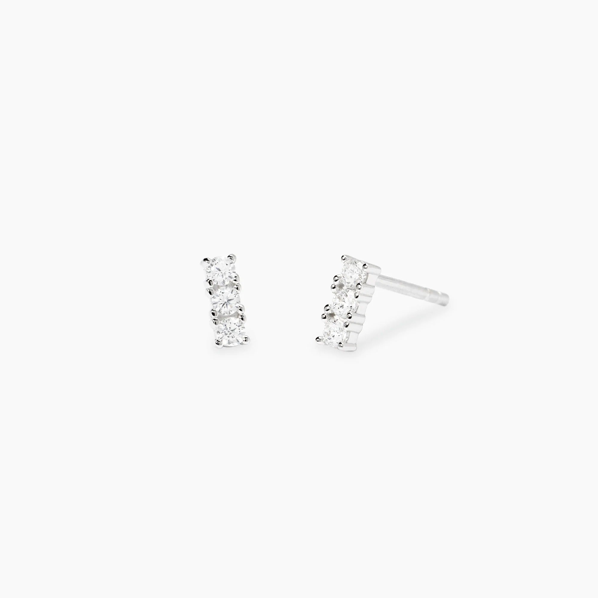 Orecchini Trilogy con Diamanti Lab-Grown – Mabina Gioielli