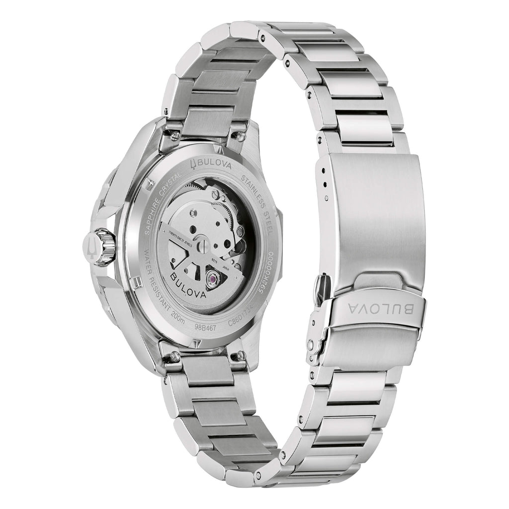 Orologio Automatico Uomo Bulova Marine Star Verde e Oro - 98B467