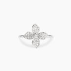 Anello Fiore Zirconi in Argento