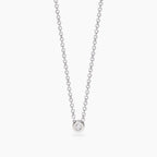 Girocollo Punto Luce in Diamante Lab-Grown 0,04 Carati – Mabina Gioielli