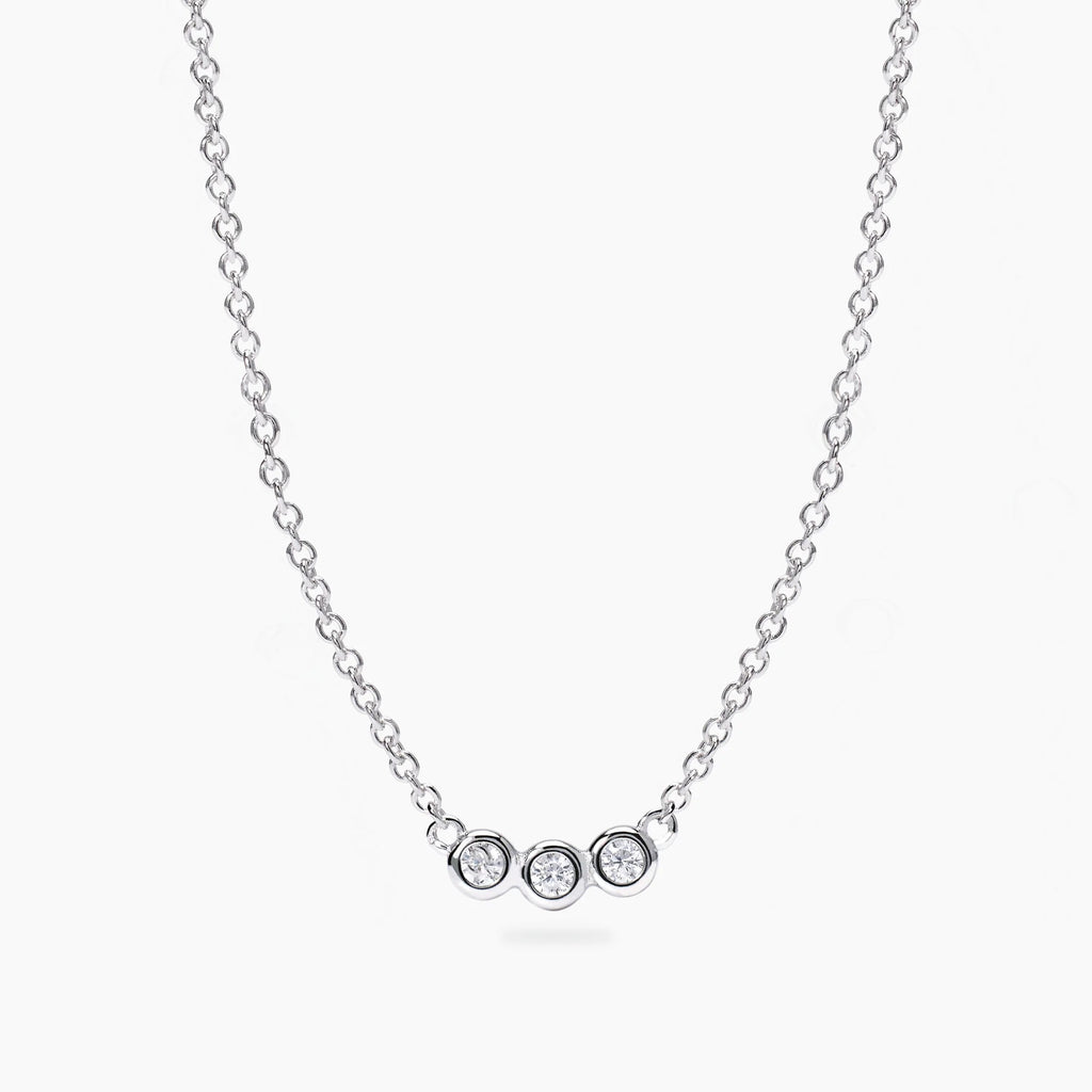 Girocollo Trilogy con Diamanti Lab-Grown – Mabina Gioielli