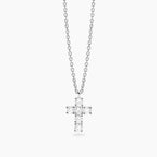 Girocollo con Croce in Diamanti Lab-Grown 0,06 ct – Mabina Gioielli
