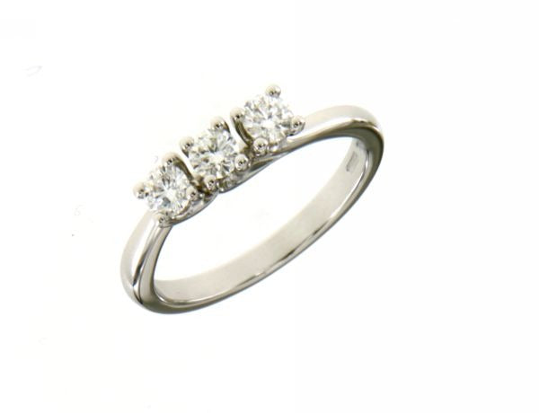 Anello Trilogy Mirco Visconti in Oro Bianco e Diamanti 0.41ct