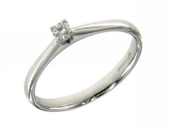 Anello Solitario Mirco Visconti in Oro Bianco e Diamante