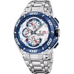 Orologio Uomo Festina Chrono Bike Bianco in Acciaio con Vetro Zaffiro
