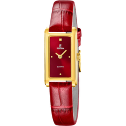 Orologio Donna Festina Mademoiselle in Acciaio con Cinturino in Pelle Rossa F20770/3