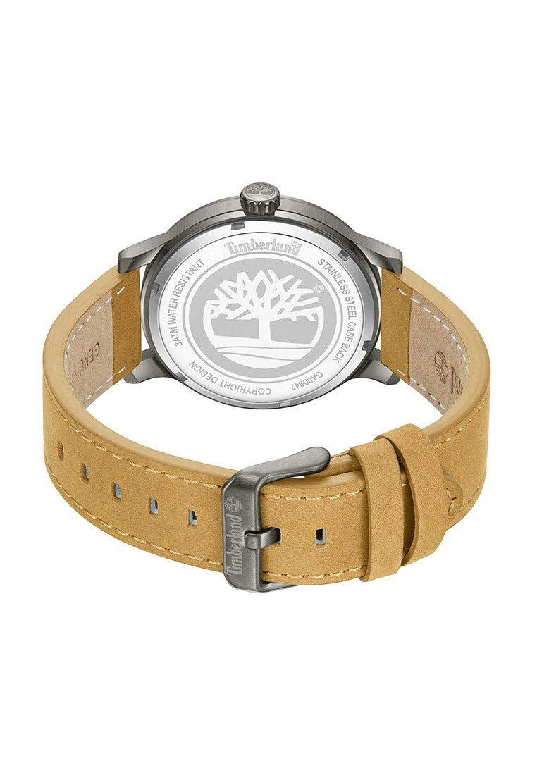 Orologio Uomo Timberland Driscoll TDWGA0094702 Quadrante Nero e Cinturino Beige