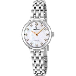 Orologio Donna Festina Mademoiselle in Acciaio con Quadrante Madreperla e Cristalli