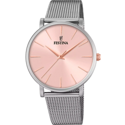 Orologio Donna Festina Boyfriend in Acciaio con Quadrante Rosa