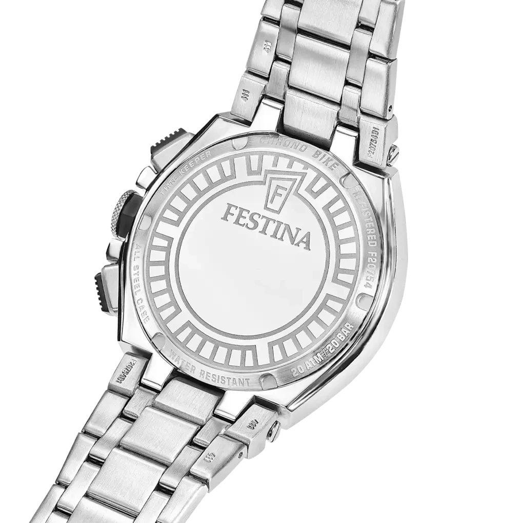 Orologio Uomo Festina Chrono Bike Bianco in Acciaio con Vetro Zaffiro