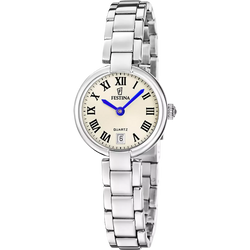 Orologio Donna Festina Mademoiselle in Acciaio Oro con Quadrante Verde e Cristalli