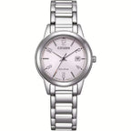 Orologio Donna Citizen Action OF Eco-Drive in Acciaio con Quadrante Rosa e Cristalli