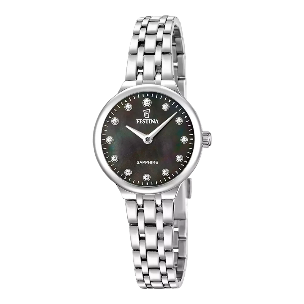 Orologio Donna Festina Mademoiselle in Acciaio Inossidabile con Quadrante Nero F20744/6