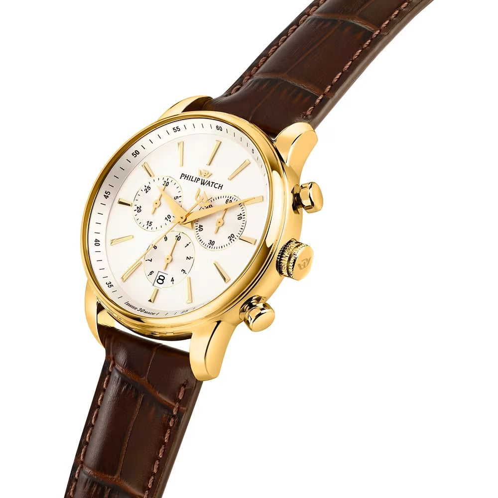 Orologio Uomo Philip Watch Anniversary Cronografo Swiss Made Pelle R8271650003