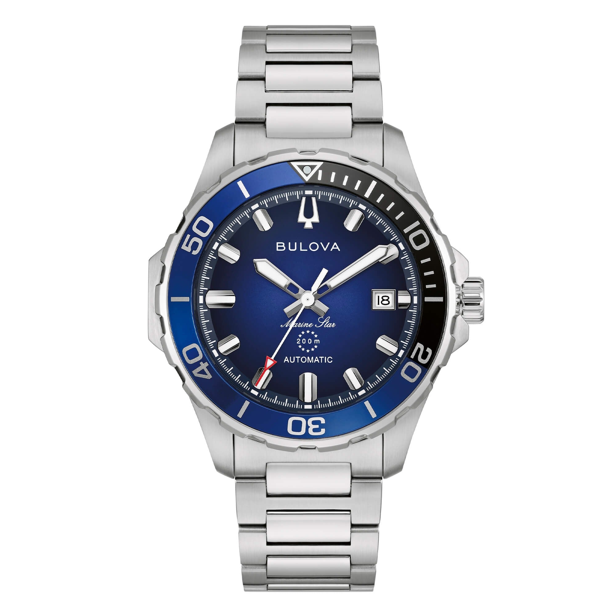 Orologio Automatico Uomo Bulova Marine Star Blu 98B466