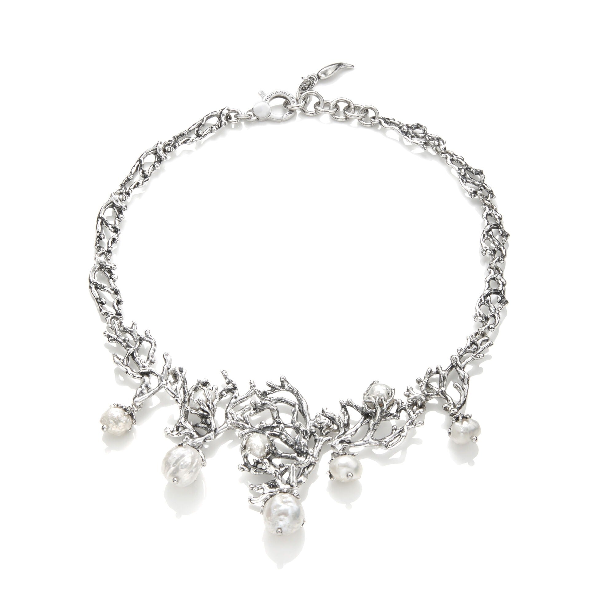 Collana Mari del Sud Grande in Argento e Perle