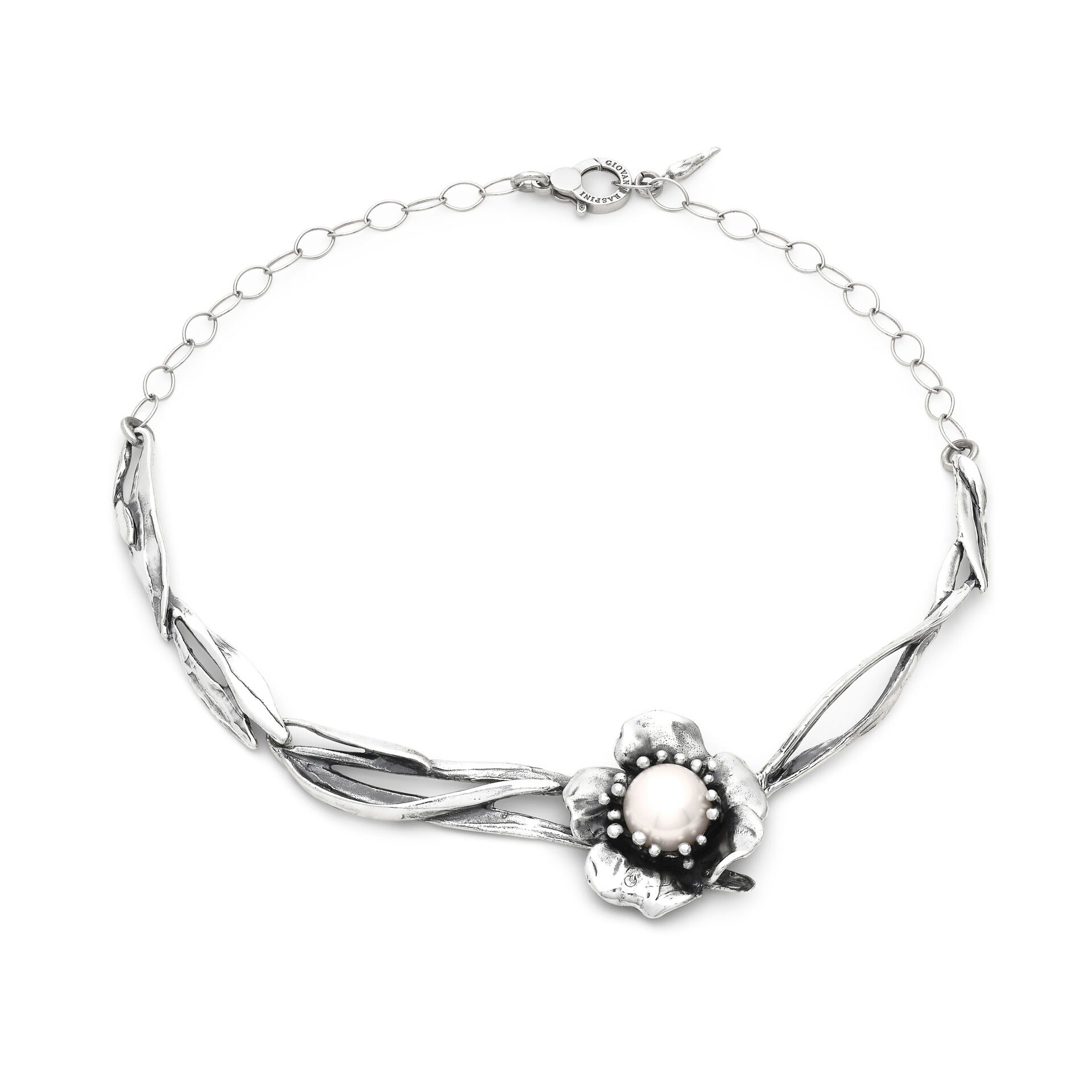 Collana Magnolia Giovanni Raspini in Argento 925 Lavorata a Mano