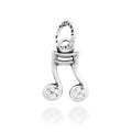 Charm Nota Crystal Argento