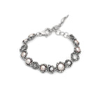 Bracciale Blossom in Argento e Perle Rosa
