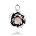 Charm Rosa Cabochon Argento