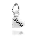 Charm Cuore Mamma Argento