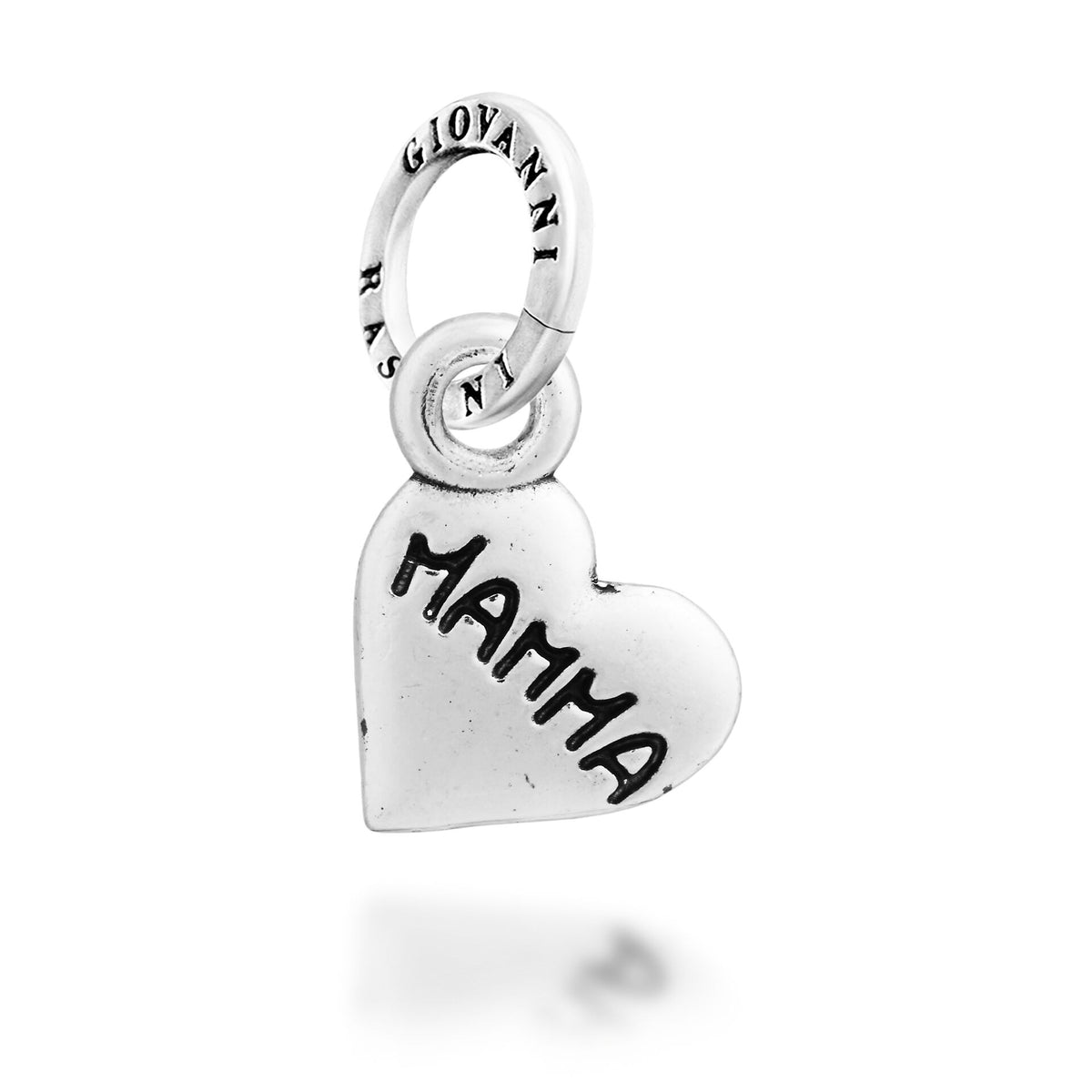 Charm Cuore Mamma Argento