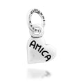 Charm Cuore Amica Argento
