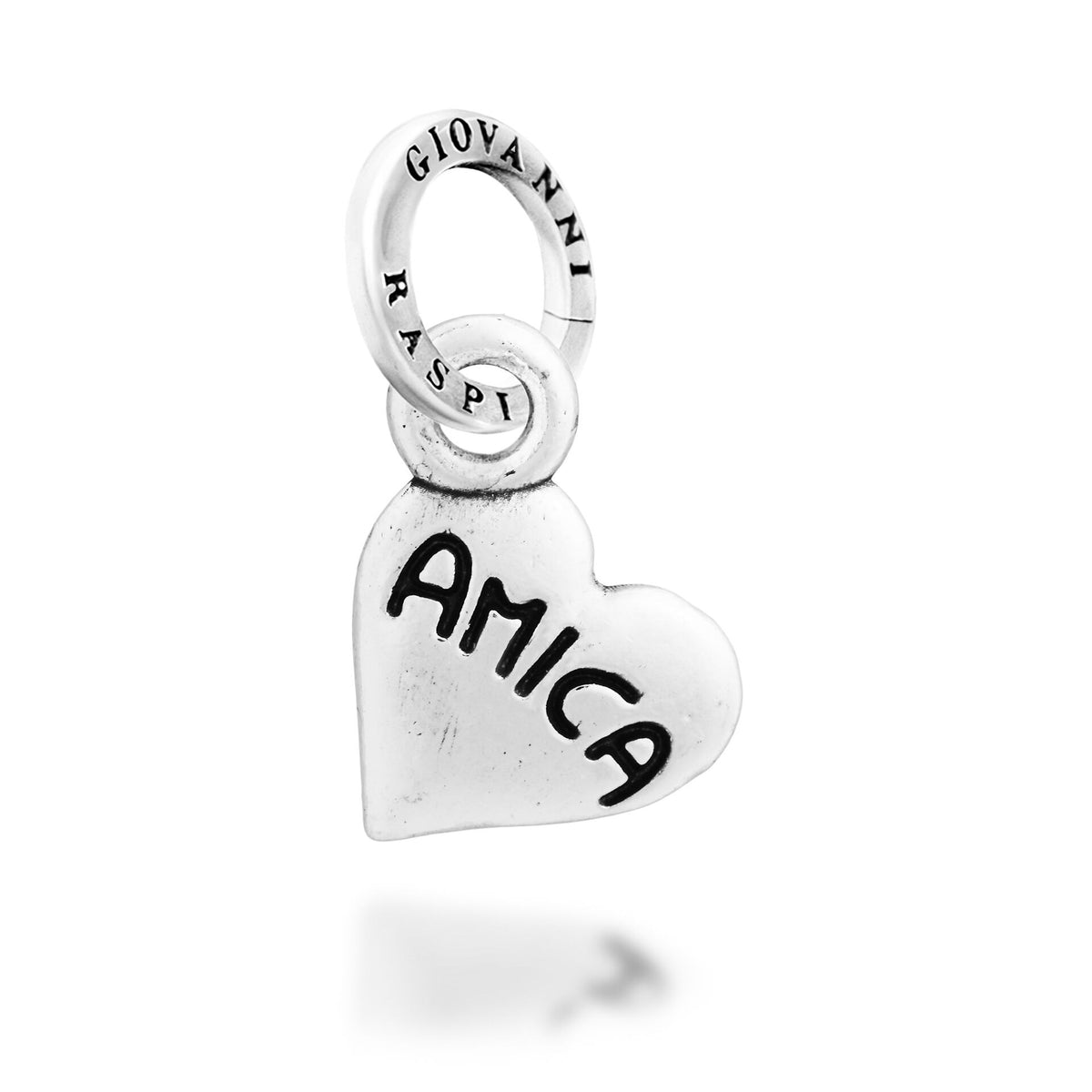 Charm Cuore Amica Argento