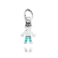 Charm Bimbo Crystal Argento