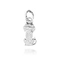 Charm Cane Crystal Argento